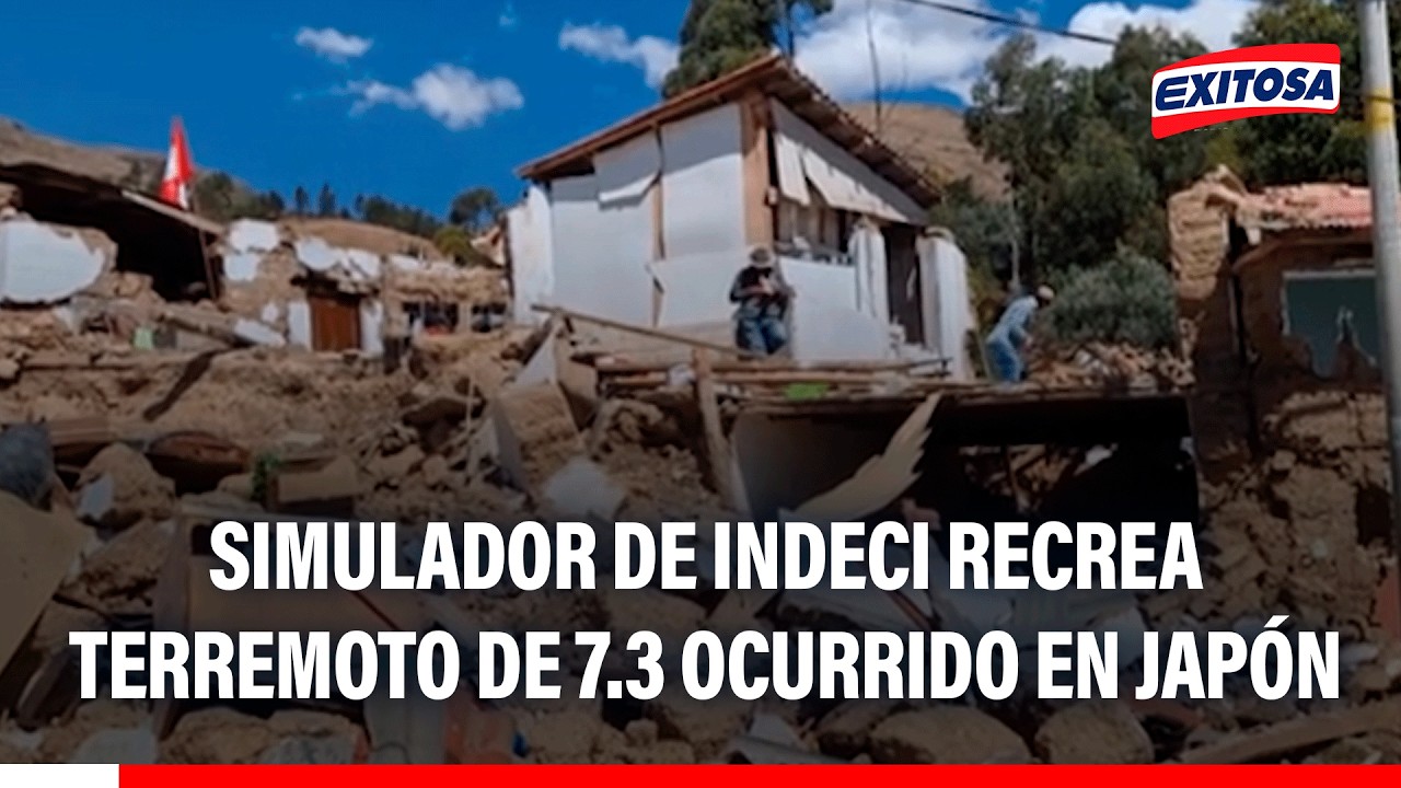 🔴🔵 Simulador de Indeci recrea terremoto de 7.4 ocurrido en Japón y busca sensibilizar a la población