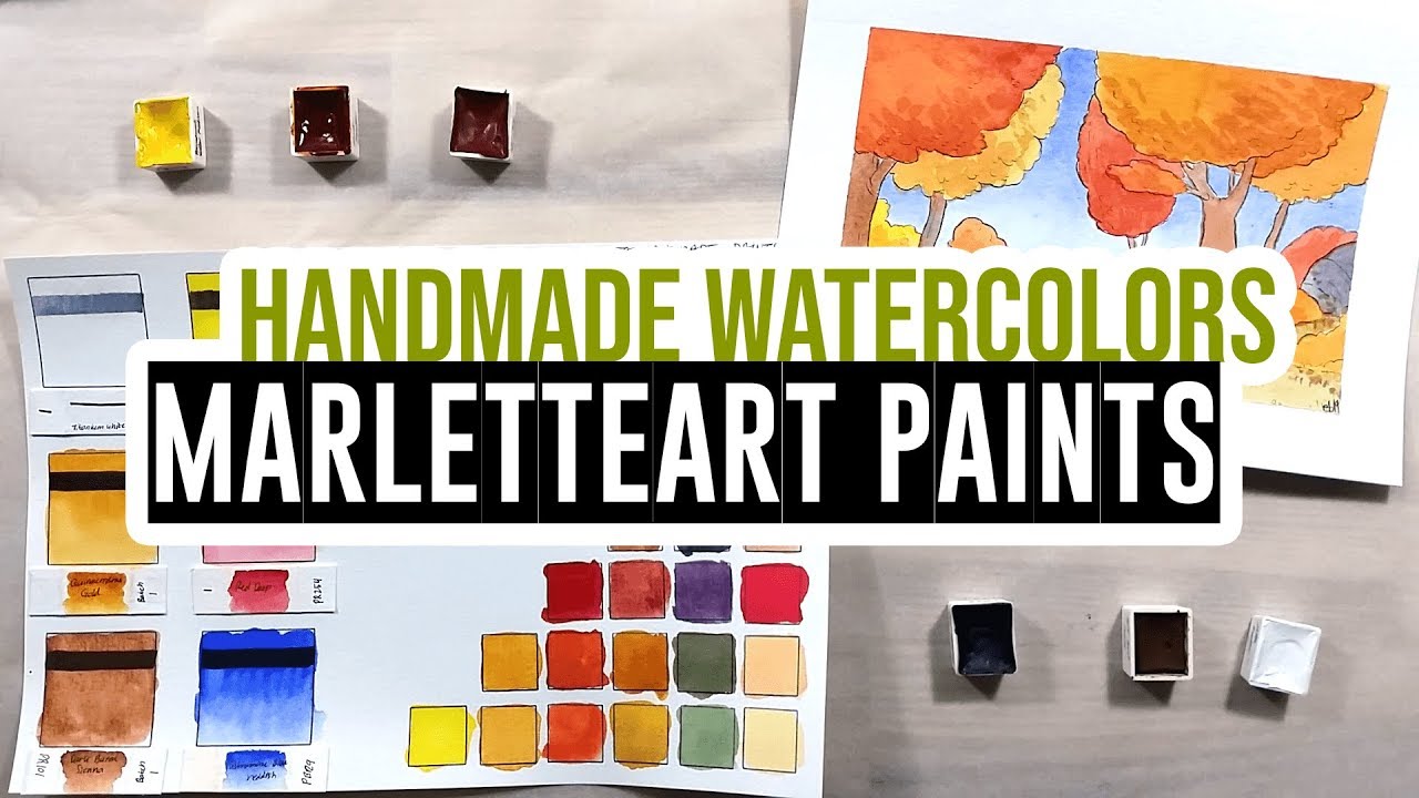 Review & Demo - MarletteArt's Handmade Watercolors 🎨