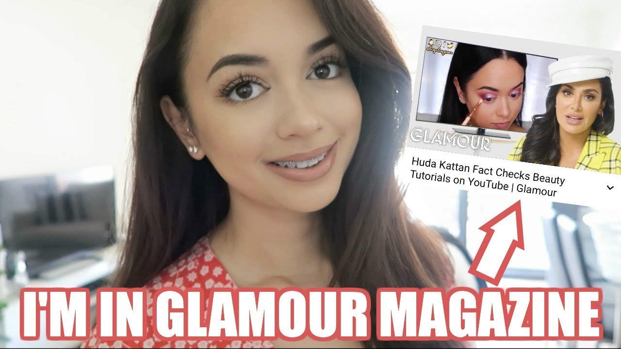 I WAS FEATURED IN GLAMOUR MAGAZINE W/ HUDA BEAUTY!