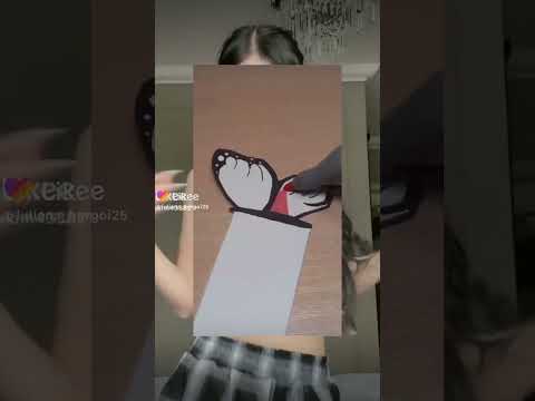 semn de carte Kika Kim fluturi coloring