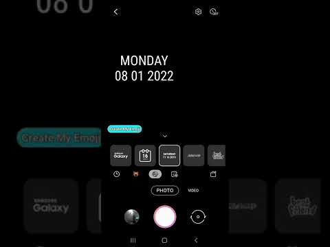 how to set date and time on camera picture in Samsung galaxy phone