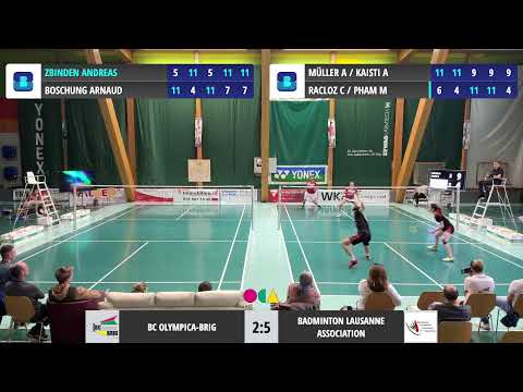 Badminton NLA - BC Olympica Brig vs. Badminton Lausanne