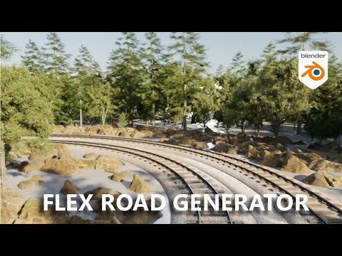 Creating Simple Railway Generator - Blender Road Generator Asset Tutorial