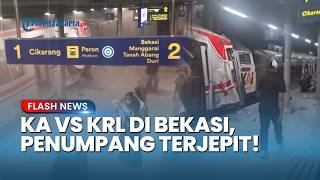 KA Jarak Jauh Hantam KRL di Bekasi Timur, Penumpang Terjepit dan Gerbong Wanita Rusak Parah