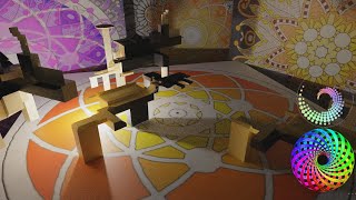 orange mandala with 3d 1080 24 fps