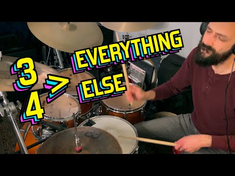 3/4 is the best time signature [Drum Lesson]