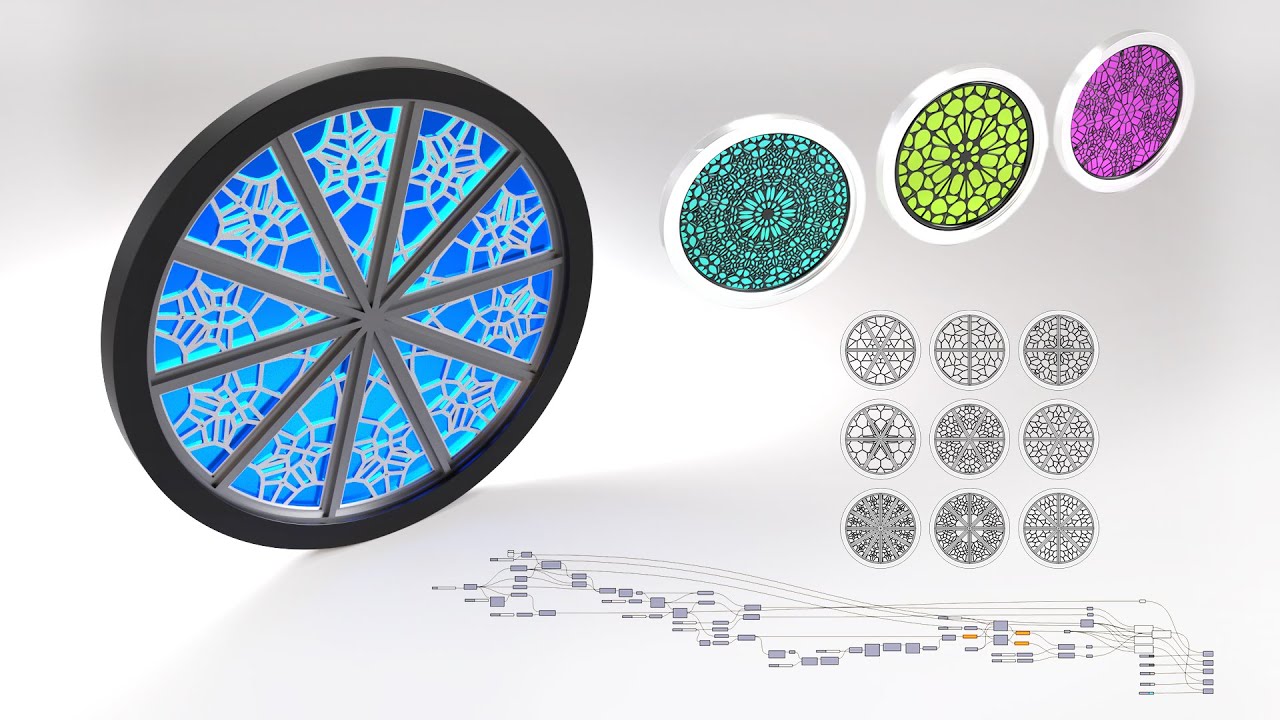 Grasshopper for Rhino 7 3D Window Pattern Array