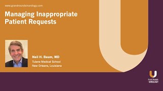 Managing Inappropriate Patient Requests