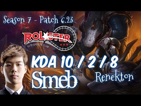 KT Smeb RENEKTON vs ILLAOI Top - Patch 6.23 KR Ranked
