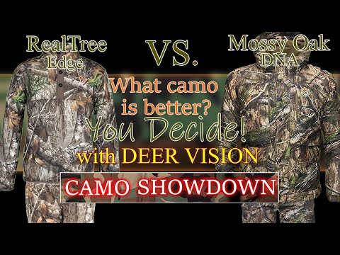 Who is the best? RealTree Edge Vs. Mossy Oak DNA on 12 Backgrounds in Human and Deer Vision.