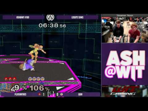 Pleasantries (Samus) vs Quin (Ice Climbers) - ASH@WIT #109 Melee Loser's Semis