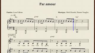 Par amour - Lara Fabian - Partition - Piano