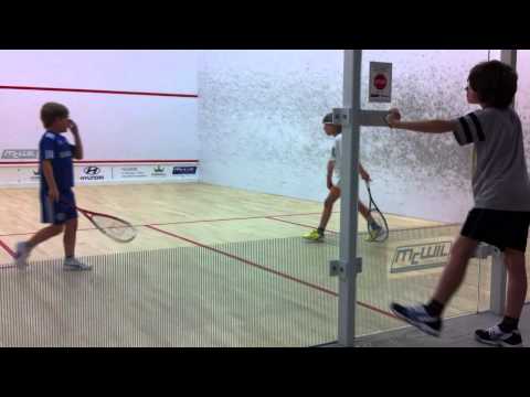 Leon Krysiak squash - pierwszy sparing
