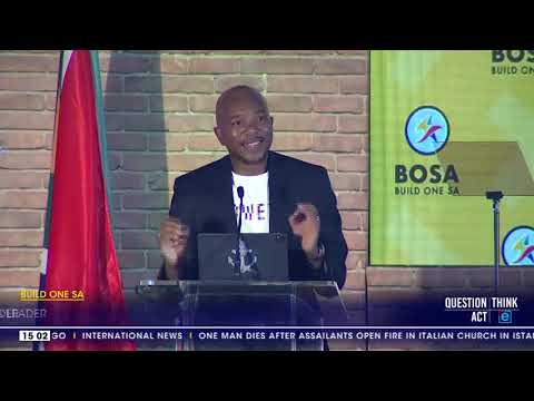 Build One SA Maimane's BOSA has a blueprint for job creation