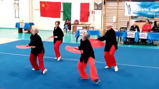 Esibizione Taijiquan Yang Ventaglio Istituto Wushu Firenze al Festival di Nonantola 2020