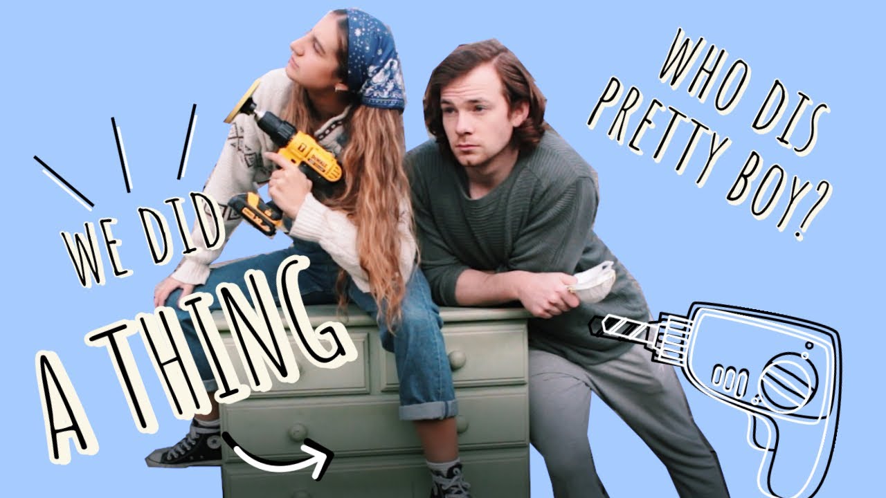 BEGINNERS DIY // Transforming an old second hand chest of drawers with my boyfriend // UPCYCLE