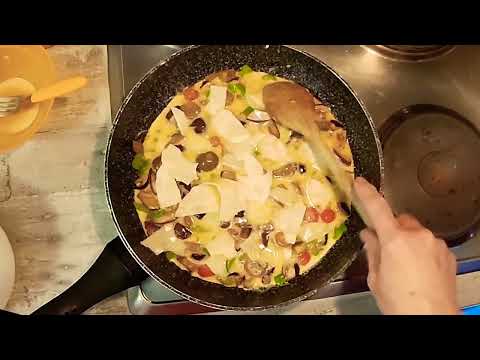 Pilze Omelett (Vorschlag (2) sugestão) Omelete de Cogumelos