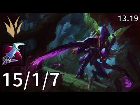 Kha'Zix Jungle vs Fiddlesticks - EUW Master | Patch 13.19