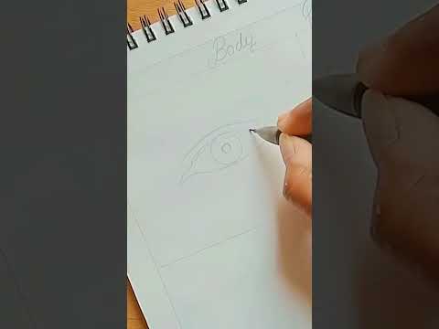 easy eye drawing 😱#tutorial #viral #trending #ytshorts #dmk Art's ❤️
