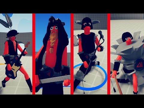 🎸Metal Band Squad vs EVERY FACTION - Totally Accurate Battle Simulator TABS