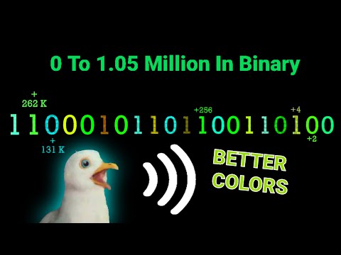 0 To 1.05 Million In Binary With Voices