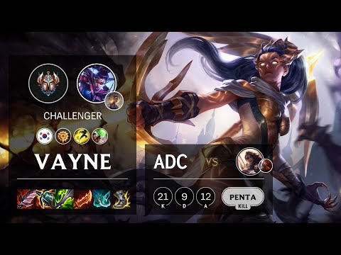 Vayne ADC vs Samira - KR Challenger Patch 11.1