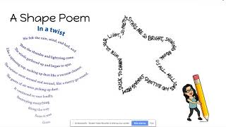 How to write a shape poem