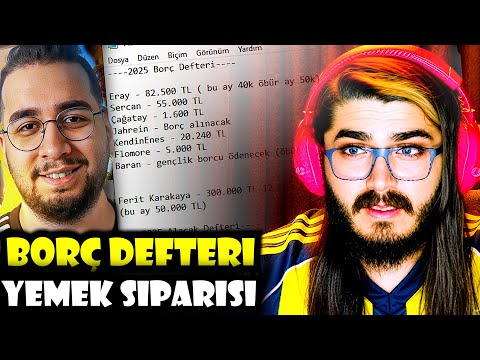 Musician to Himself - Debt Ledger and Meal Order | Debt to Be Borrowed in January, Ferit 300K TL,...