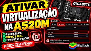 Como Ativar a Virtualização na A520M Gigabyte pela BIOS (SVM Mode) 2026