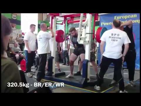 EPC European Powerlifting Championships - 100kg Junior Champion 2015 - Squats Only