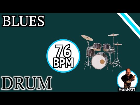 BLUES  BACKING TRACK 76 BPM DRUM LESS