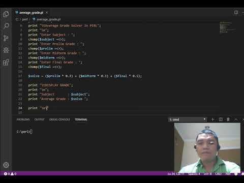 Average Grade Solver in PERL