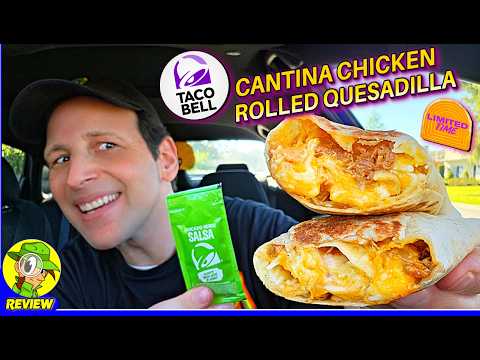 Taco Bell® Cantina Chicken Rolled Quesadilla Review 🌮🔔🗞️🧀 $6.99 For THIS?! 🤔 Peep THIS Out! 🕵️‍♂️