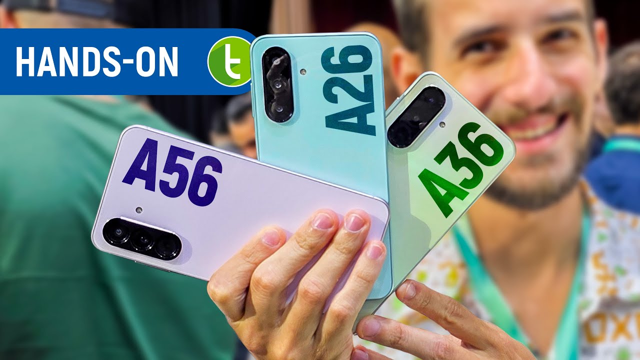 GALAXY A56, A36 e A26 CHEGAM no BRASIL com IA, CARGA de 45W e mais | Hands-On