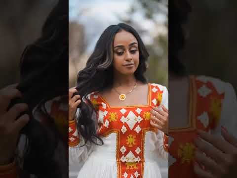 ሀበሻዊት | Stunning Habesha Cultural Dress Fashion | አስደናቂ የሀበሻ የባህል ቀሚስ ፋሽን #shorts #short