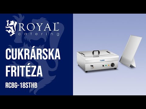 Video - Cukrárska fritéza - 18 l - 3200 W - vypúšťací kohútik - Royal Catering