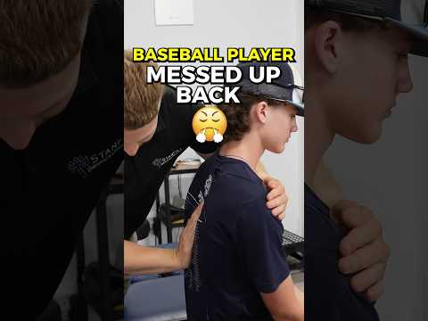 High School Baseball Player Gets Cracked! #chiropractor #backpain #neckpain #headaches