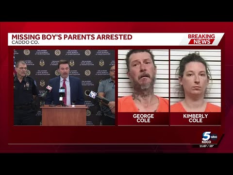 FULL NEWS CONFERENCE: Oklahoma parents arrested amid investigation into missing 12-year-old boy