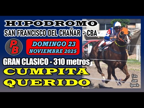 CUMPITA QUERIDO: HIPODROMO SAN FRANCISCO DEL CHAÑAR - CORDOBA (23-11-2025)