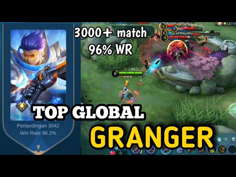 Granger 3000+ match 96% winrate - TOP GLOBAL GRANGER - B1 | Mobile legends