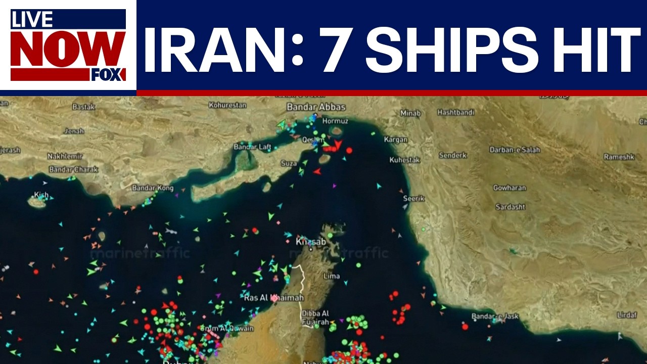 Iran says 7 ships were hit near Strait of Hormuz