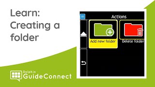 Learn GuideConnect: Emails - Creating an Email folder