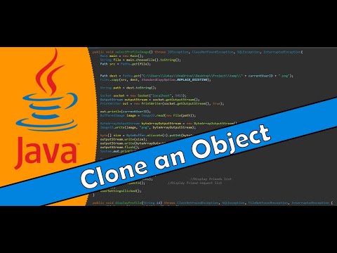 Java Tutorial 57 - How to Clone an Object
