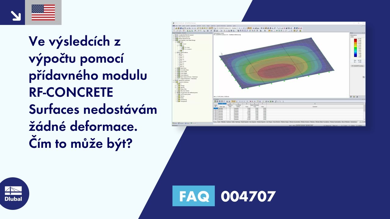 FAQ 004707 | Nedostávám žádné deformace ve výsledcích výpočtu s ...