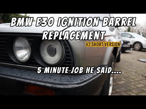 Replacing the BMW e30 Ignition Barrel that’s broken or worn | Short Version