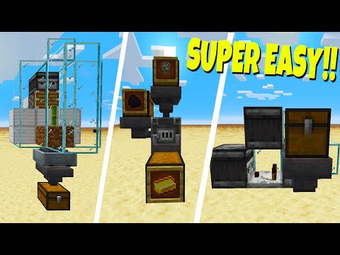 5 SUPER EASY REDSTONE MACHINES YOU MUST HAVE IN MINECRAFT!!