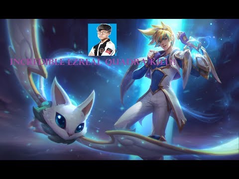 INSANE EZREAL QUADRA KILL TO SAVE TEAMFIGHT AND TO WIN THE GAME!! *CRAZY MECHANICS*