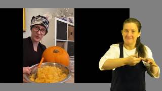Pumpkin Carving   - a Christian Design  - with English and BSL