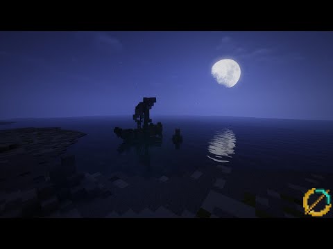 EPIC Shipwreck Exploration at Night in Minecraft VR