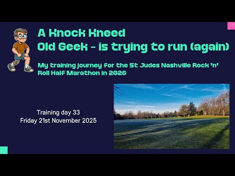 My Half Marathon Training Journey - Day 33 of 187 (~21%)